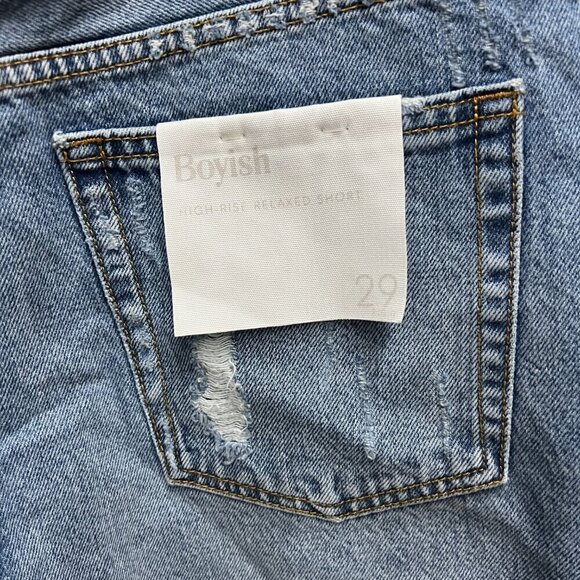 Boyish THE MONTY High Rise Denim Short Sz 29 in ST. LOUIS Distressed - Picture 6 of 11